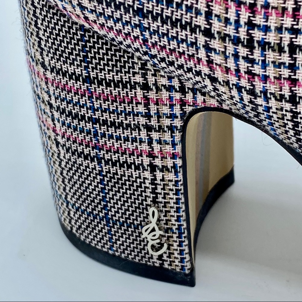 Sam Edelman Hilty 2 Plaid Ankle Boot Size 6 - Picture 12 of 14